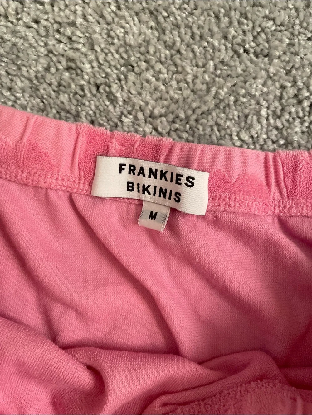 Frankie’s Bikini Pink Stacy Flowerchild Terry Skirt ~ M